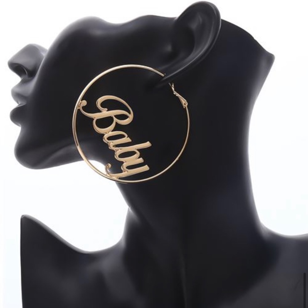 NEW Gold “Baby” Hoops (Cosmetic,Alloy)